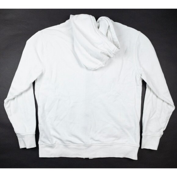 G/Fore Skull Logo Hoodie Men's Medium Full Zip White Golf Activewear Sweatshirt - Picture 4 of 14